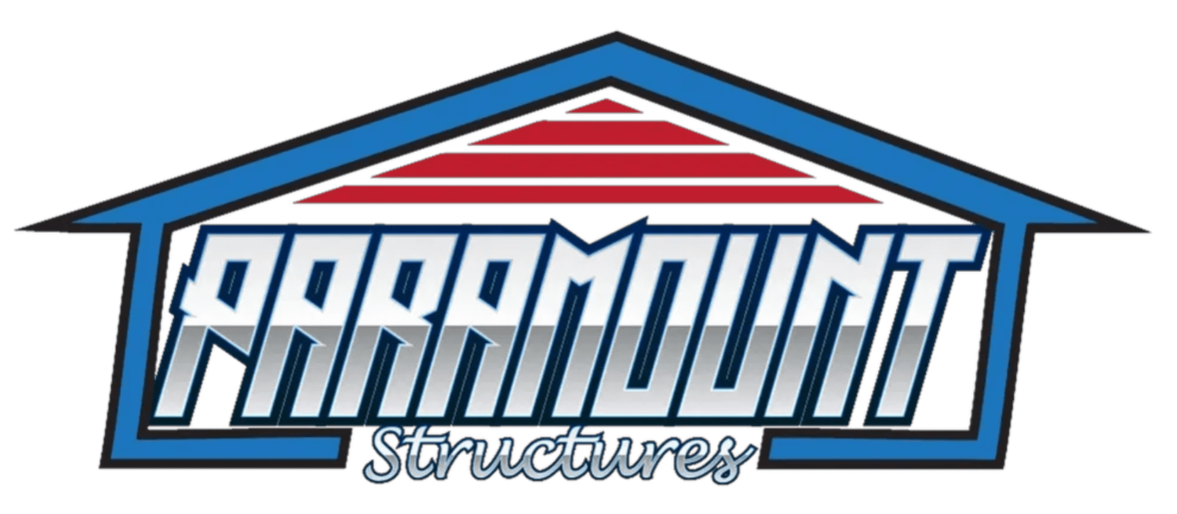 A logo of paramount structures