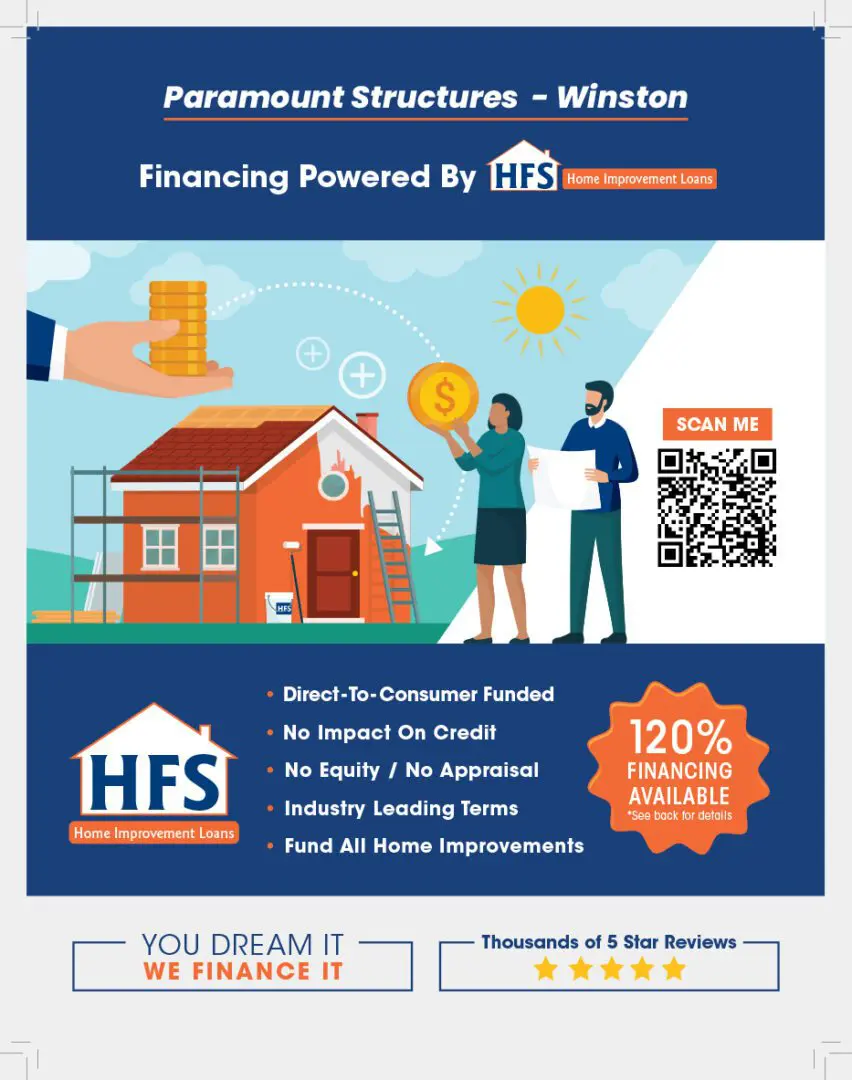 A poster of the hfs home improvement program.